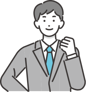 ガッツポーズする男性のアイコン